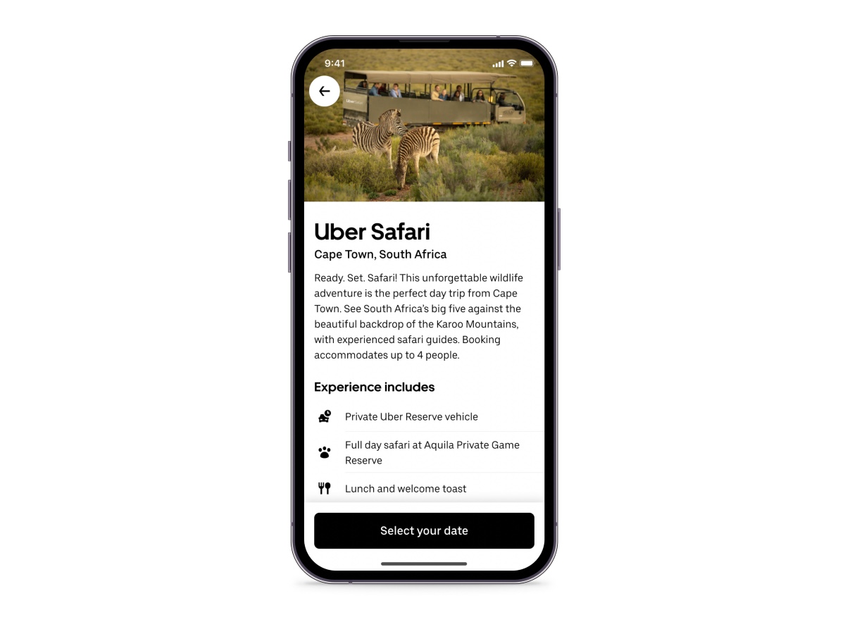 Uber Safari app