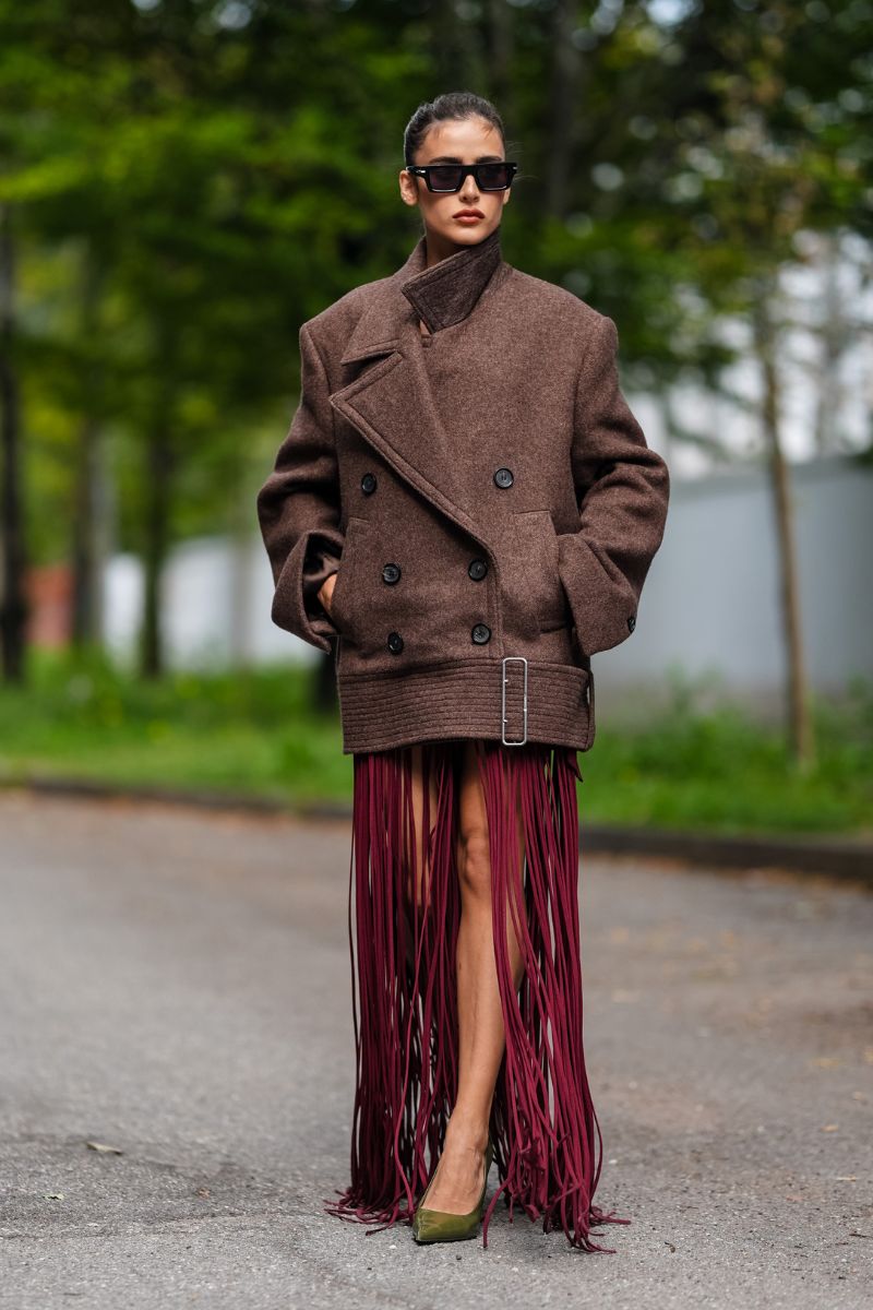 cappotto caban biker