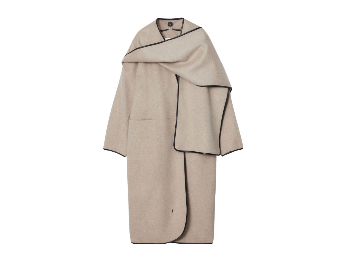 cappotto con sciarpa cos