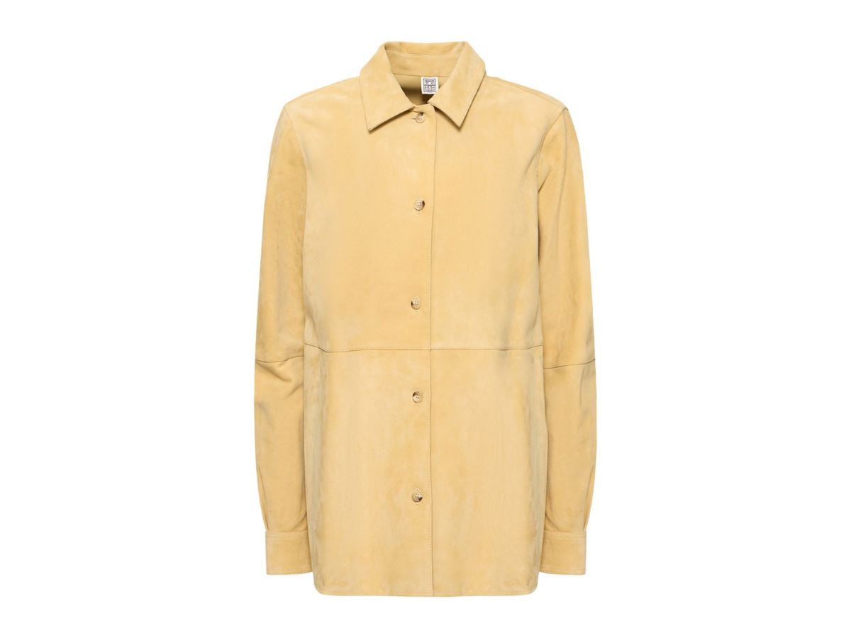 toteme camicia in suede Luisaviaroma