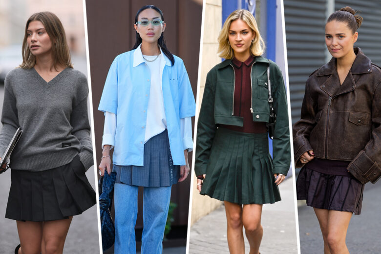Gonna a pieghe: i modelli corti più cool per l’autunno-inverno 