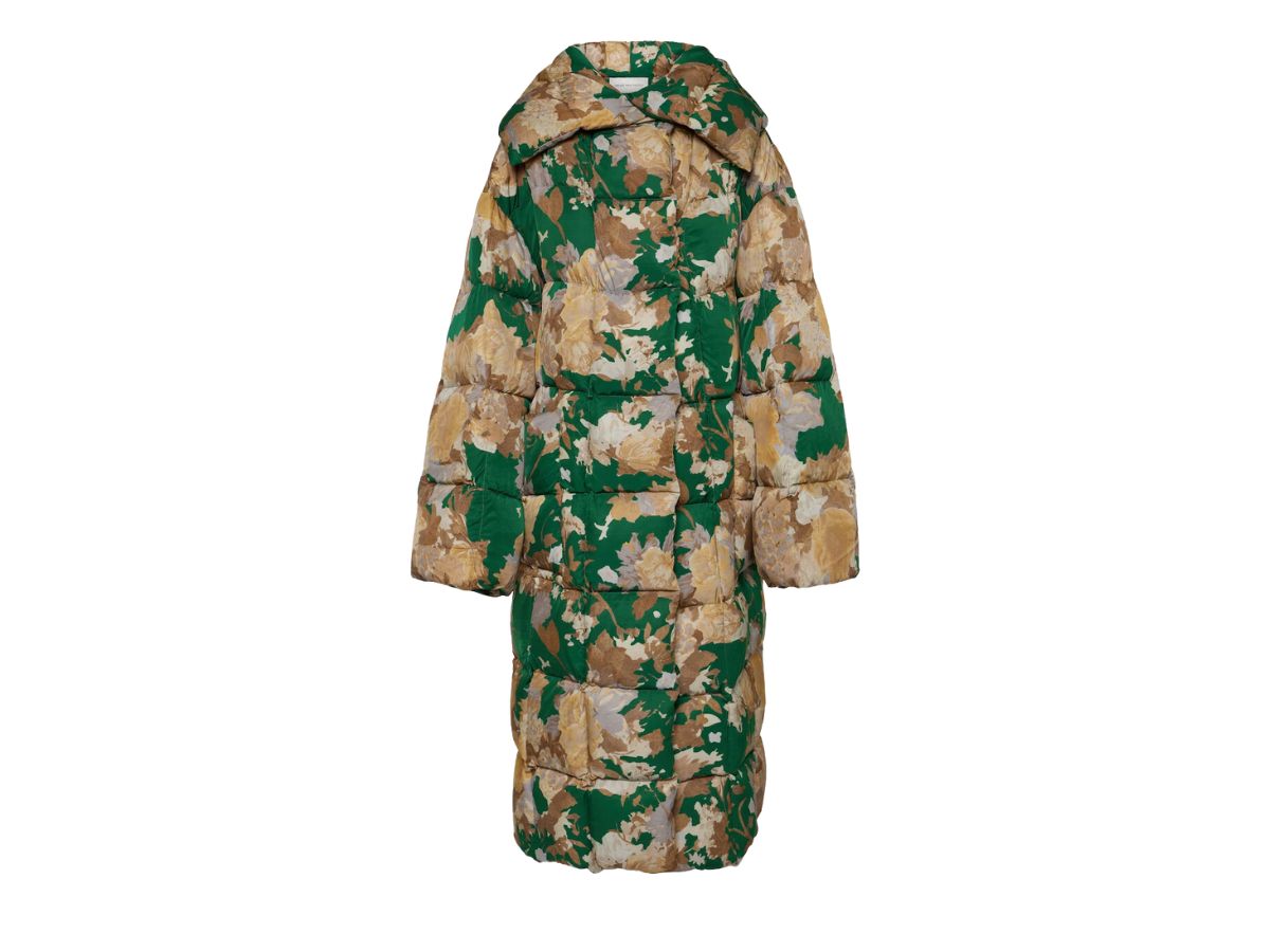 Giacca trapuntata con stampa floreale dies van noten