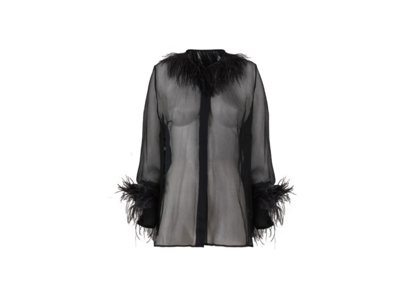Morfosis- camicia con piume