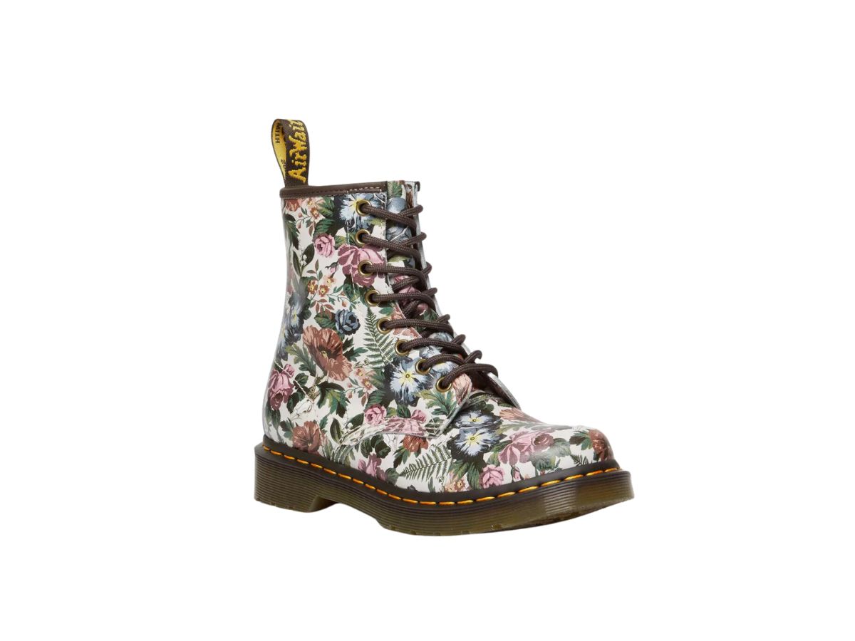 STIVALETTI STRINGATI IN PELLE 1460 ENGLISH GARDEN dr martens