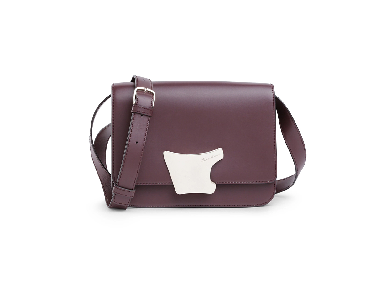 Santoni_Borsa-a-tracolla-in-pelle-bordeaux
