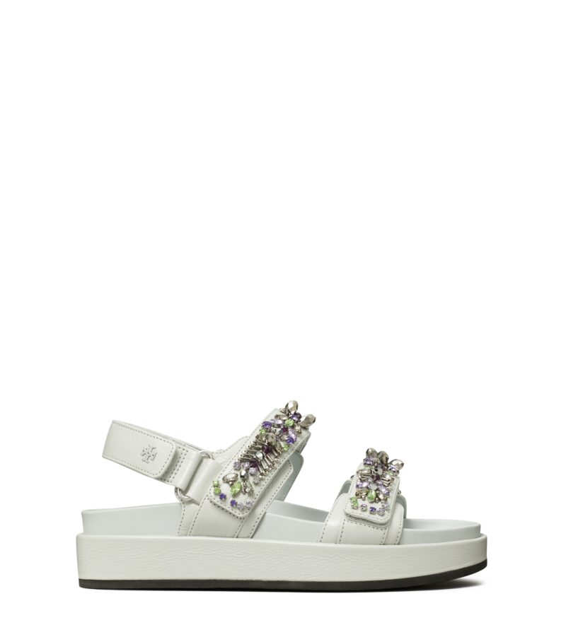 TB Kira Embellished Sport Sandal 162046 in Feather Gray