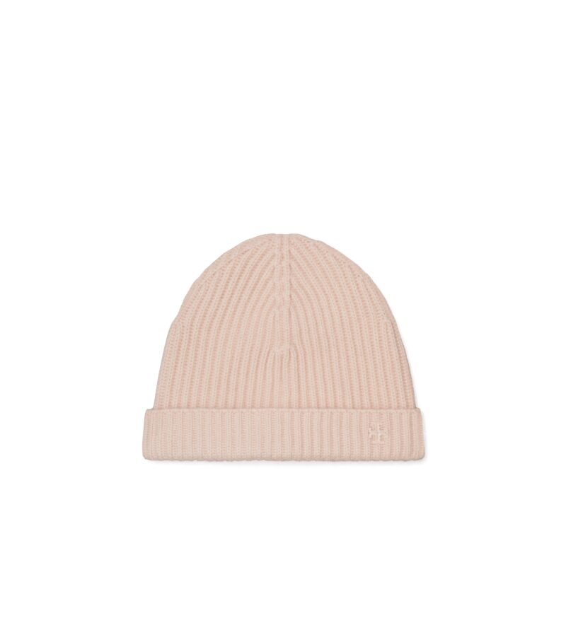 TB Rib Knit Cashmere Beanie 164572 in Pink