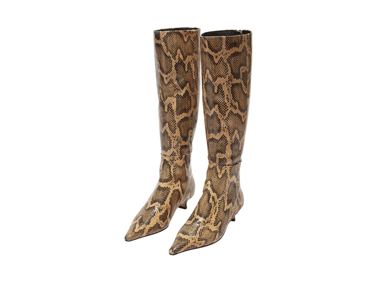 Zazie Leather Knee-High stivali aeyde