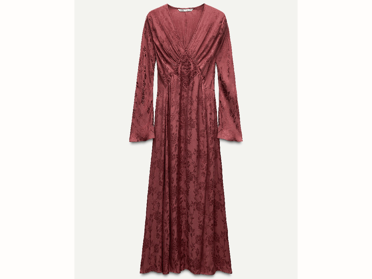 abito-lungo-jacquard-zara