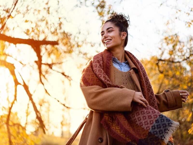 autunno sorriso benessere