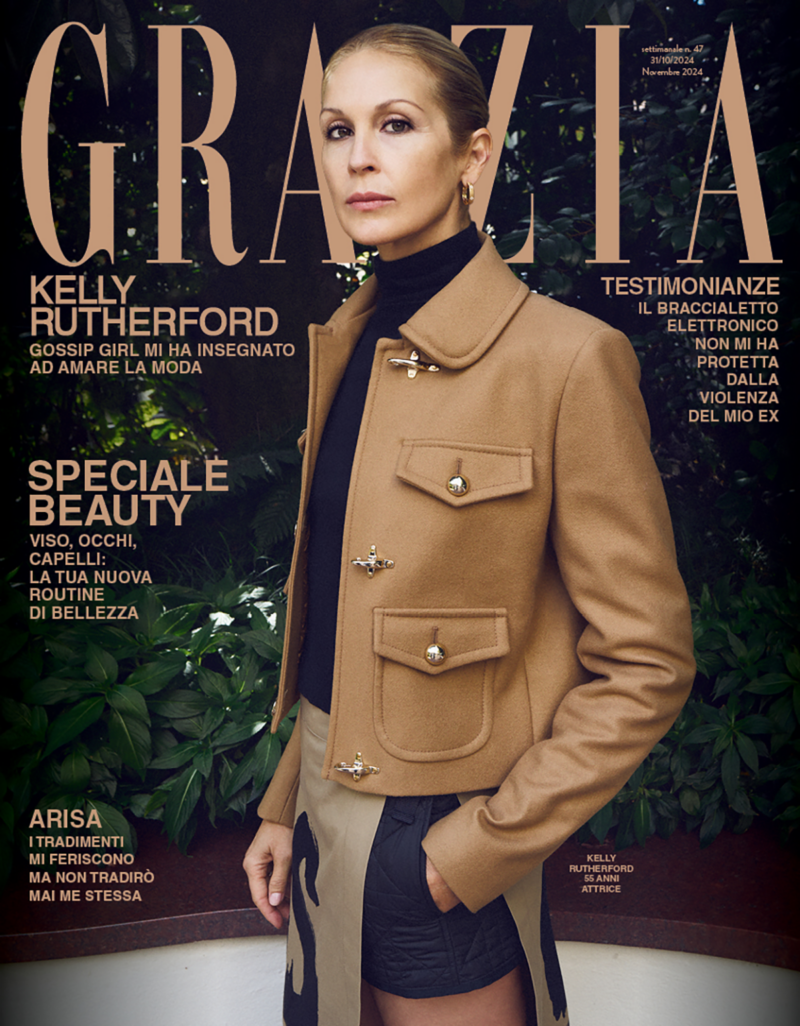 Grazia è in edicola con Kelly Rutherford