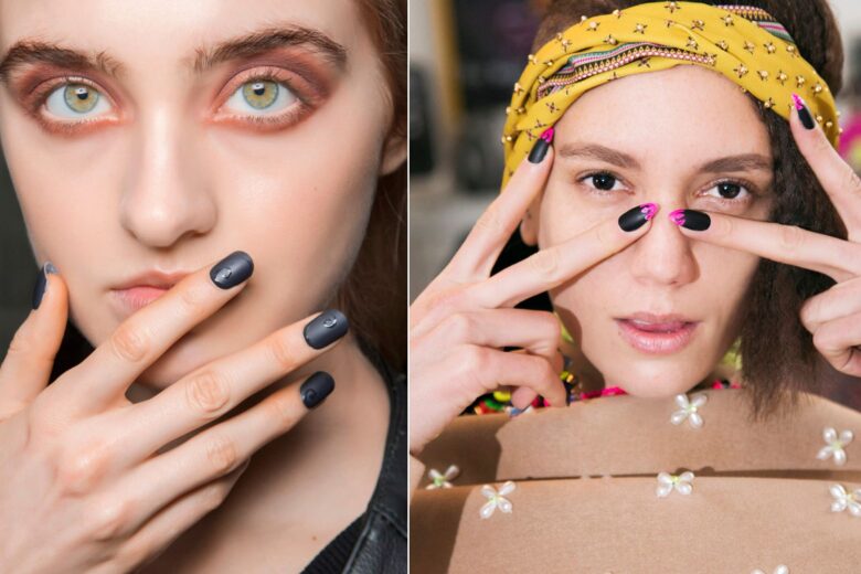 Nere e opache: ecco le nail art minimal e originali a cui ispirarvi