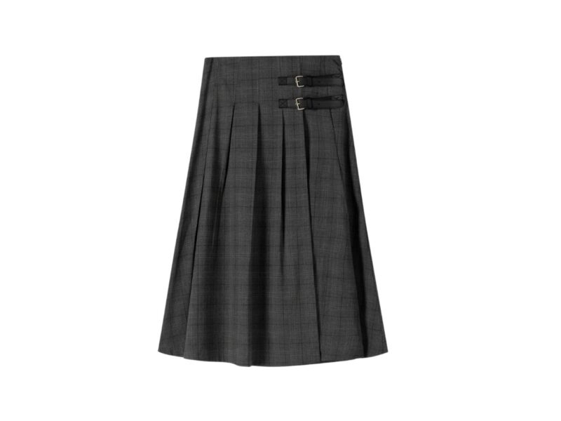 gonna bershka tartan nero zalando
