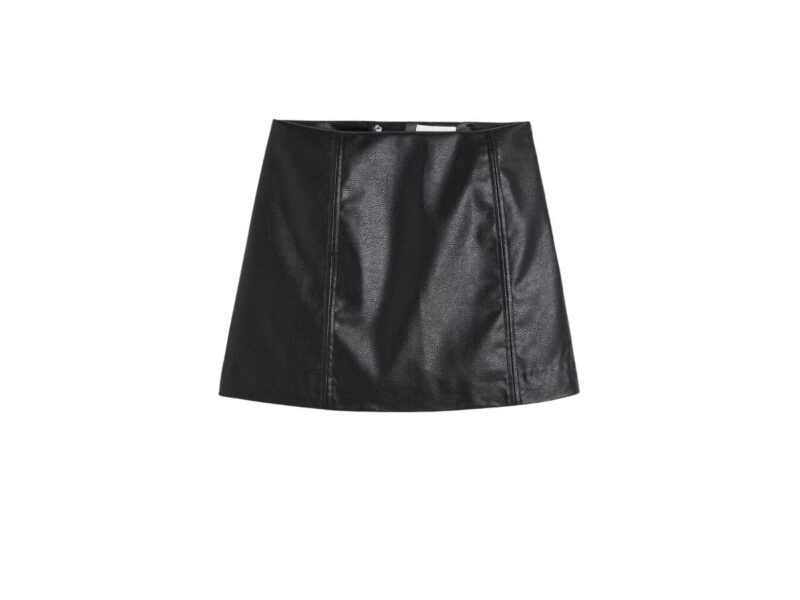 minigonna pelle hm