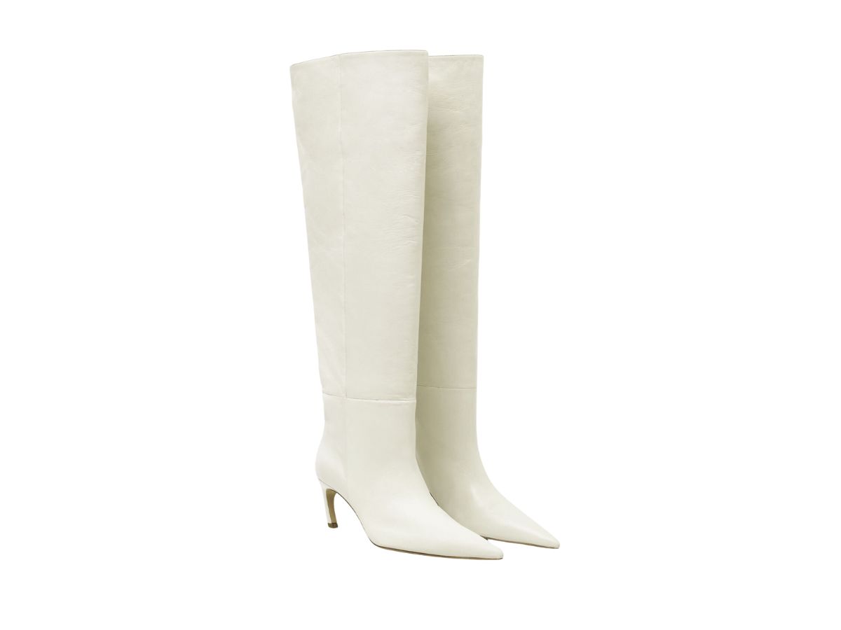 stivali in pelle bianca COS