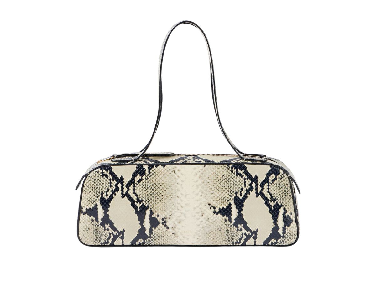 Borsa a spalla Simona in pelle stampata khaite mytheresa