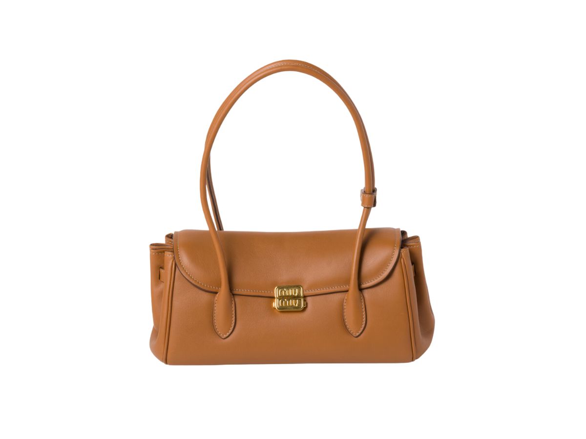 Borsa a spalla in pelle miu miu