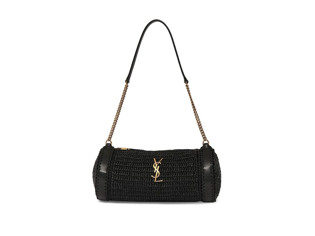 Borsa in rafia saint laurent Luisaviaroma