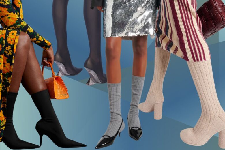 Sock boots: gli stivali effetto calzino protagonisti dell’Autunno-Inverno