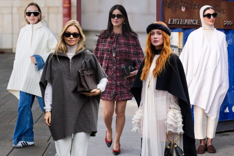 Come indossare poncho e mantella quest’inverno? 11 inspo look da copiare al volo