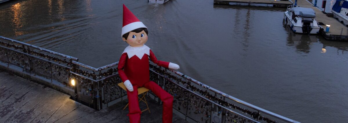 Model Elf installed on a bridge in Bristol