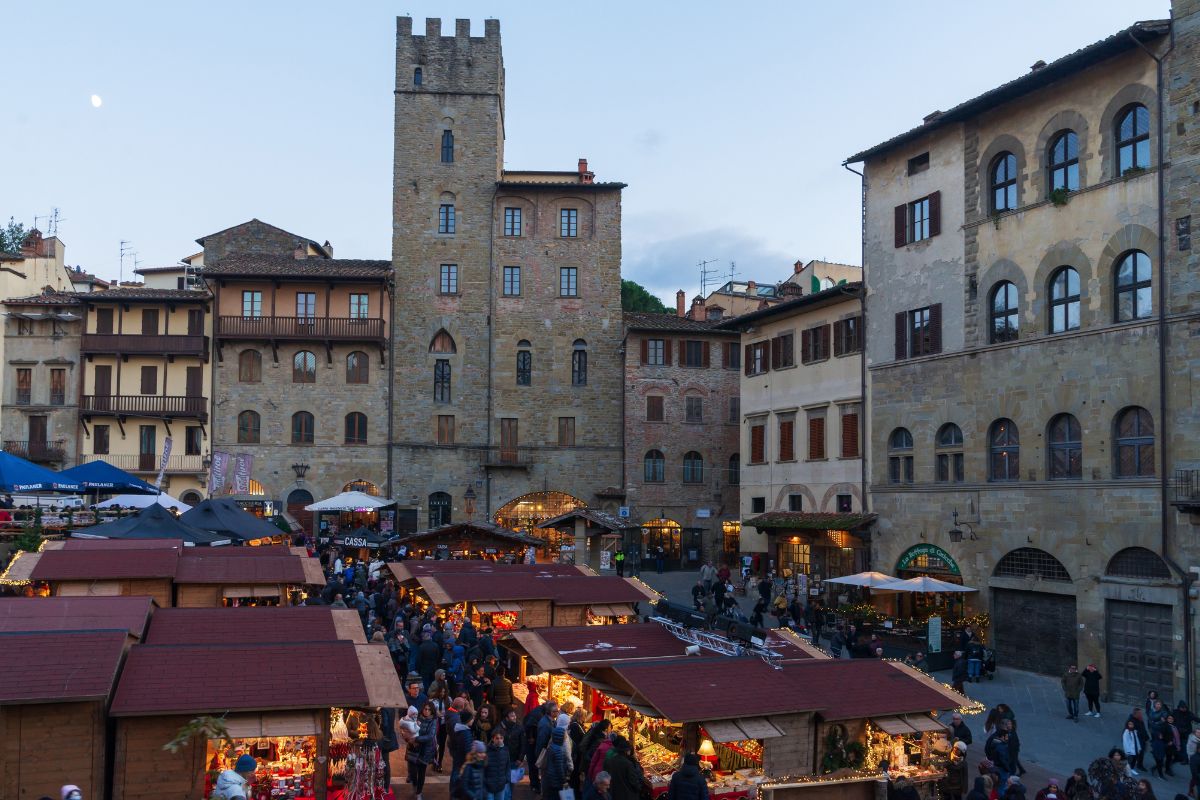 Mercatini natale Piazza Grande Arezzo © Getty Images