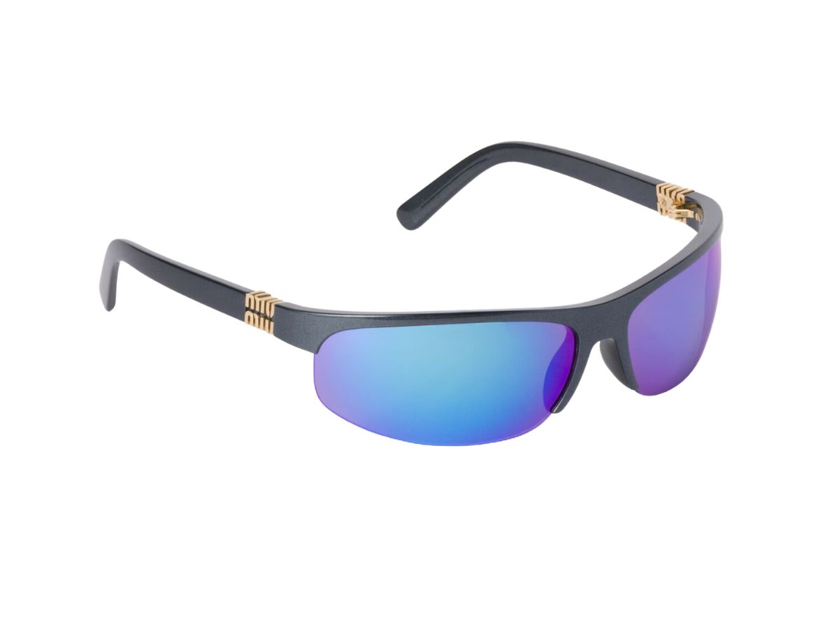 Occhiali da sole Miu Miu Runway con lenti specchiate MIU MIU