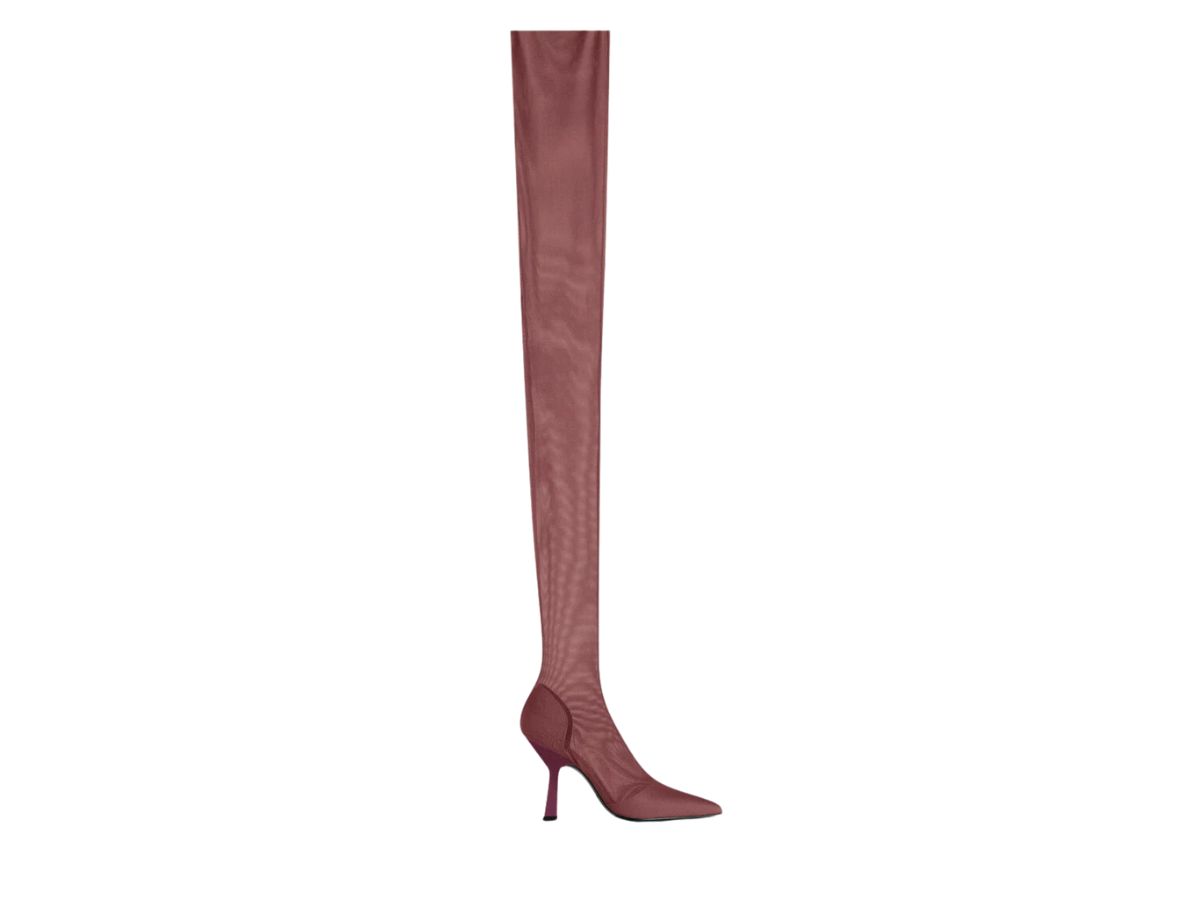 Stivali cuissardes in tulle patrizia pepe