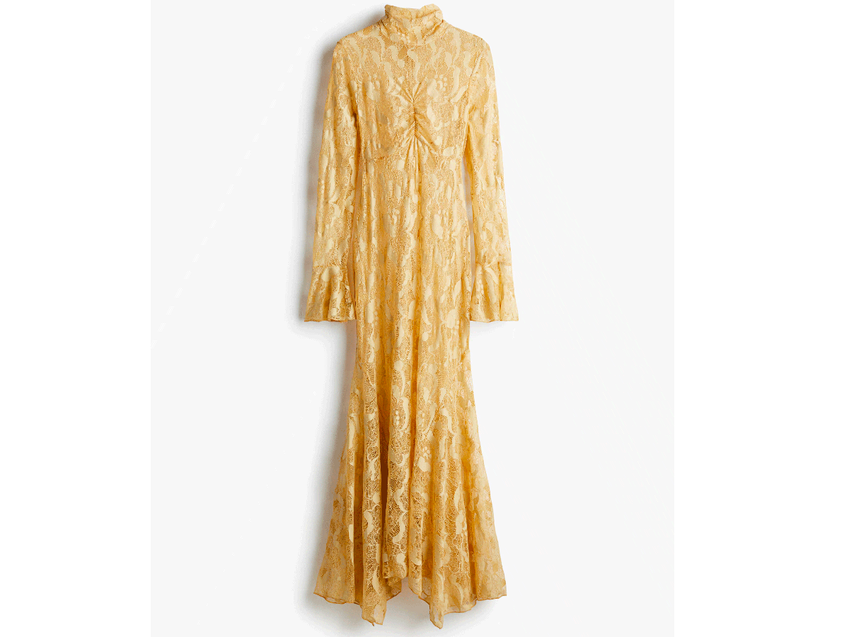 abito-lungo-in-pizzo-giallo-h&M