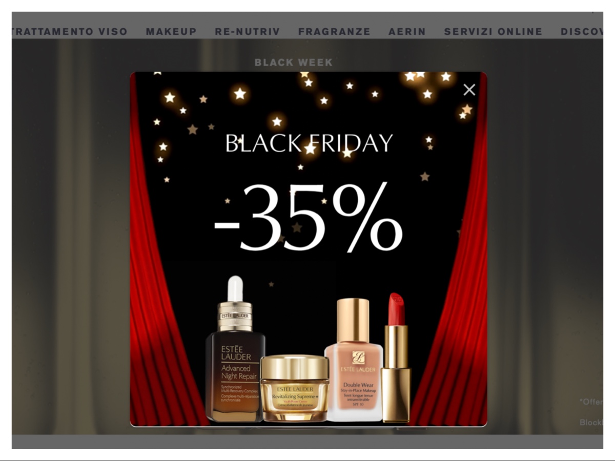 black friday beauty sconti offerte promo 2024 make up skincare profumi cover 62