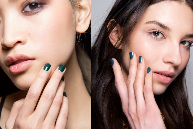 Unghie verde petrolio: provate la shade dark-chic perfetta per l’inverno