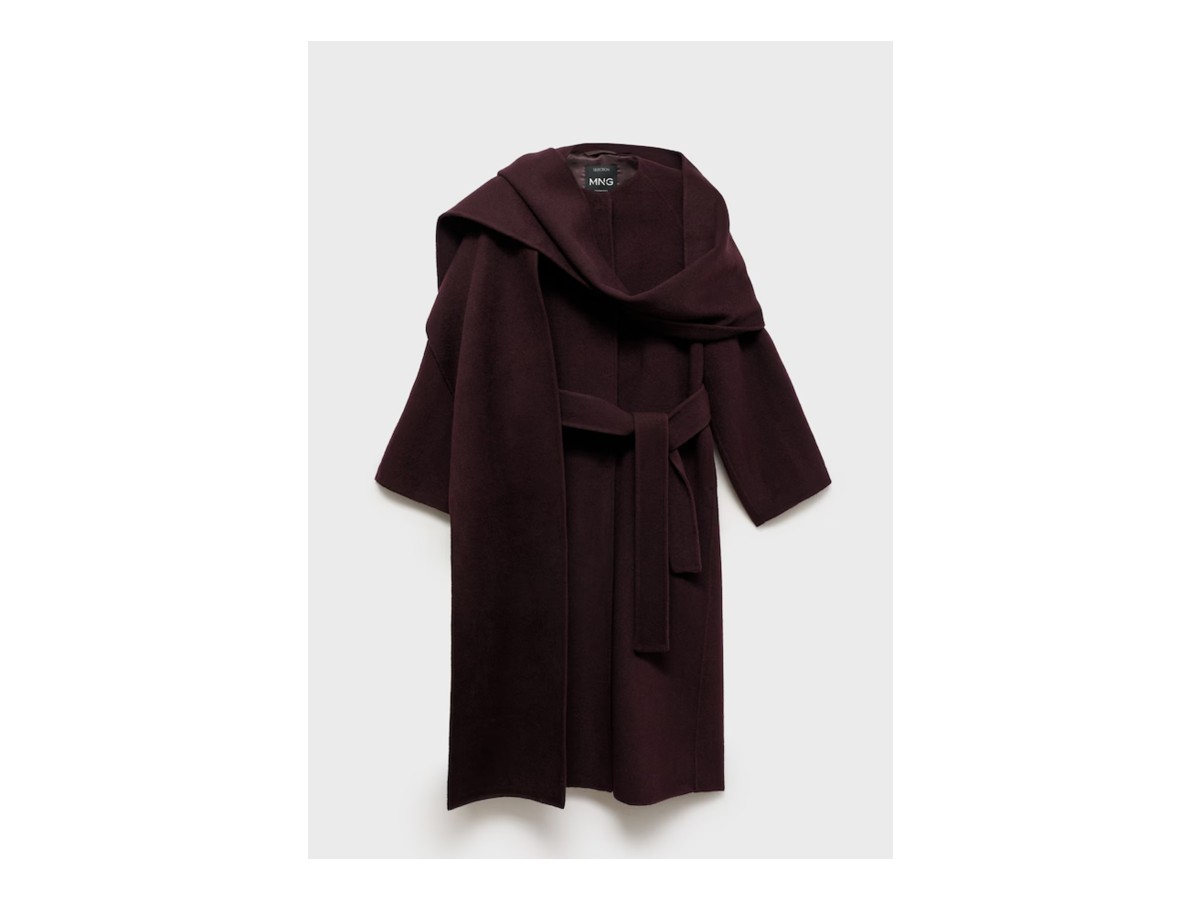 ok Cappotto lana con sciarpa staccabile – MANGO