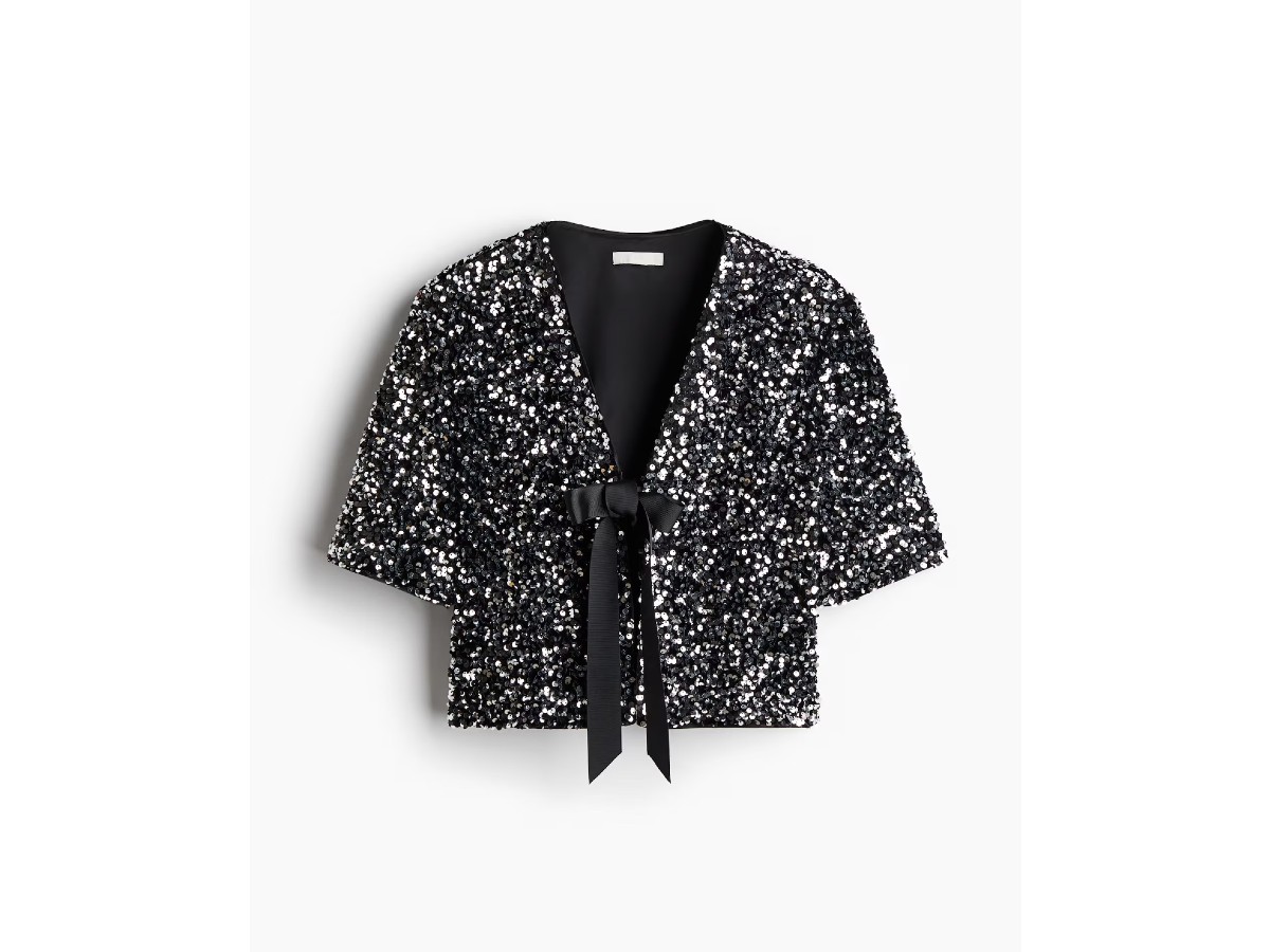 ok H&M – camicia con paillettes 25,99 euro