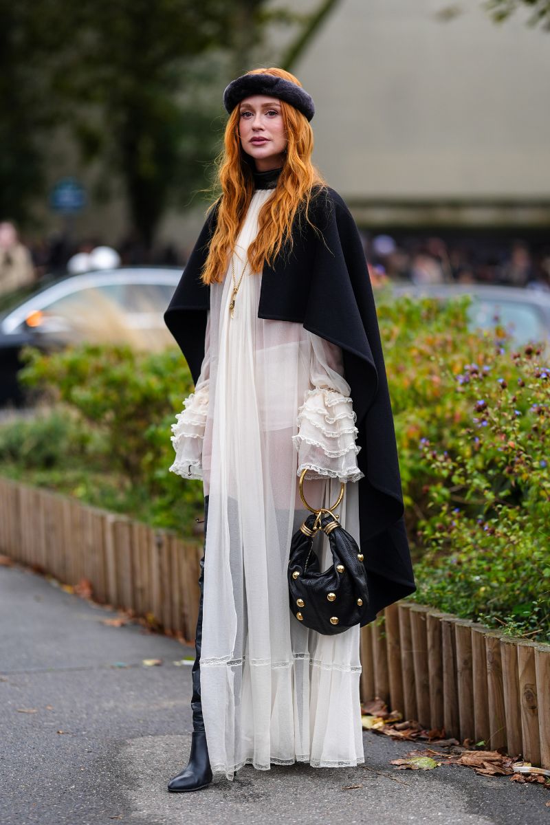 poncho mantella look inverno 4