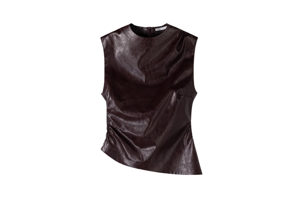 top finta pelle bershka