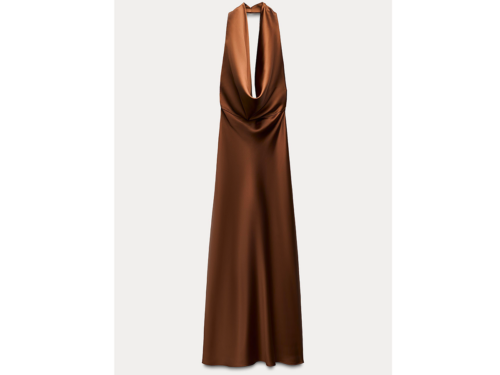 Satin Dress Vestito Di Seta Zara Zara: I Vestiti Eleganti Per Le Feste Di  Natale E Capodanno