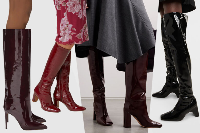 Patent leather boots mania: gli stivali in vernice alla conquista dell’inverno