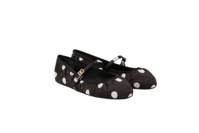 Ballerine Odette in raso a pois dolce e gabbana