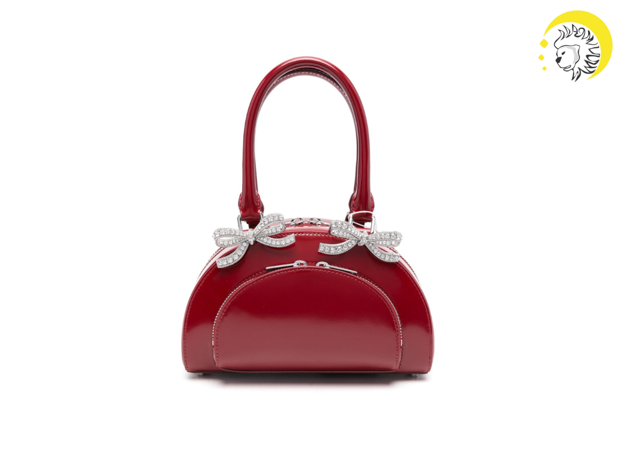 Borsa tote mini in pelle self portrait