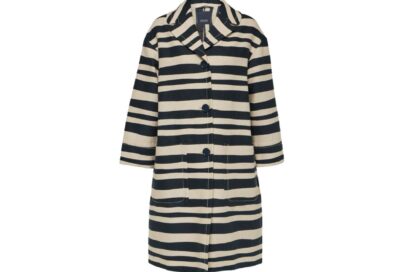 Cappotto Rania in misto cotone a righe S MAX MARA