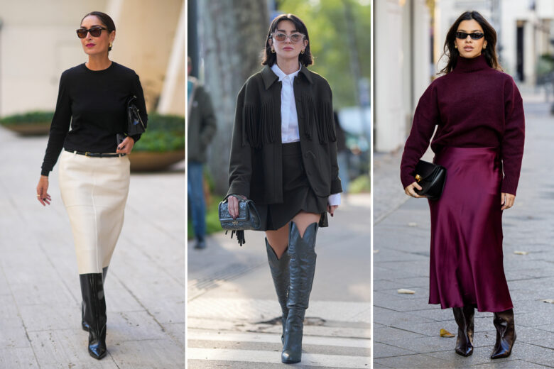 Gonna + stivali: 5 idee su come indossare la combo più glam della stagione
