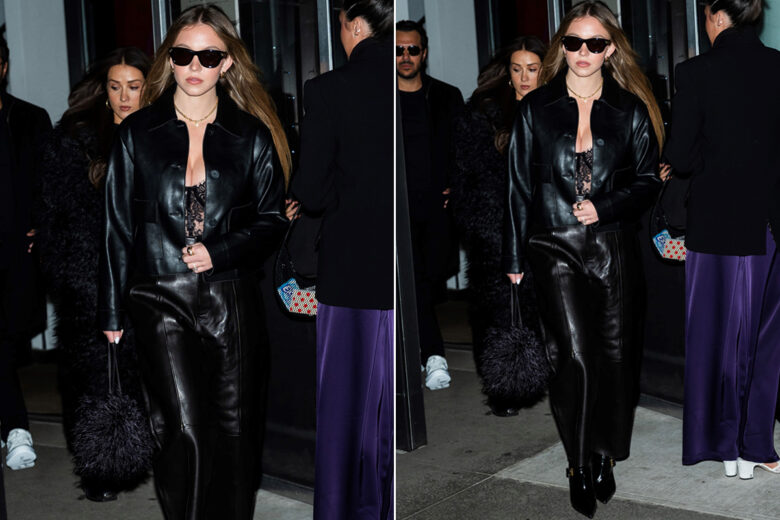 Sydney Sweeney e quel look total black che non vediamo l’ora di copiare anche noi quest’inverno