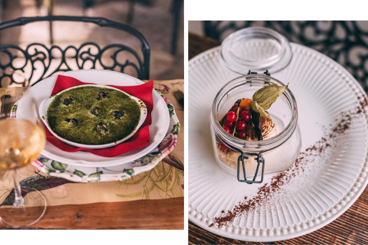 Locanda Sandi tiramisù e lumache