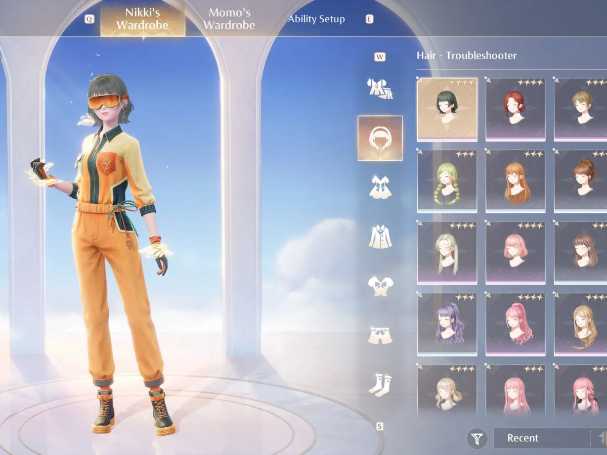come personalizzare abiti infinity nikki