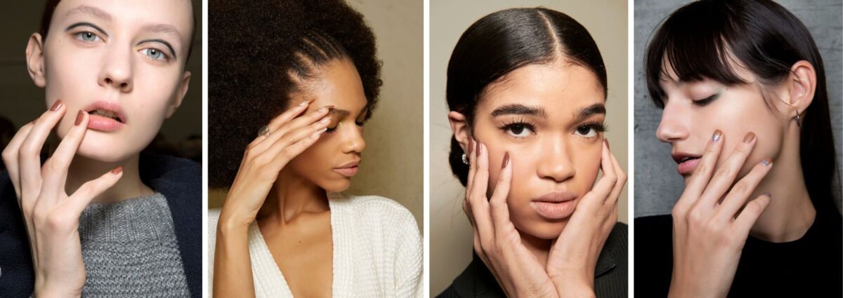 unghie mocha mousse pantone 2025