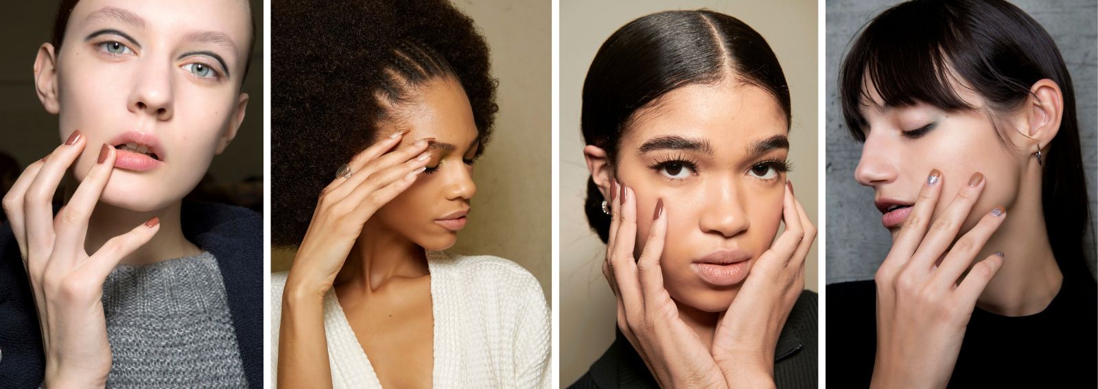 unghie mocha mousse pantone 2025