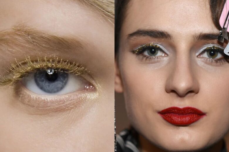 La tendenza ciglia glitterate vi svolterà il trucco delle feste: ecco i mascara da usare