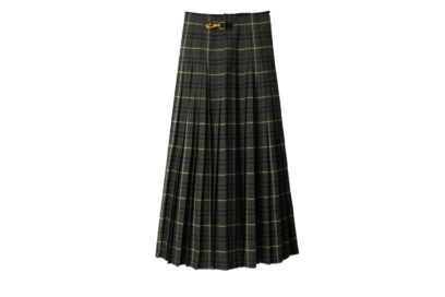 maxi kilt in misto lana check burberry