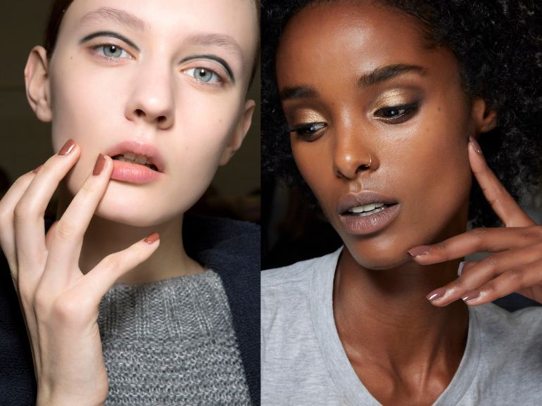 unghie mocha mousse pantone 2025