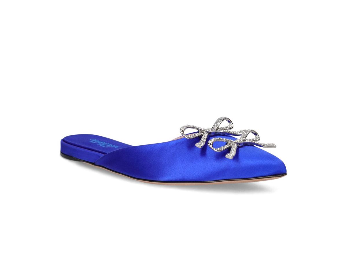 mules in raso con fiocchi Giambattista valli luisaviaroma